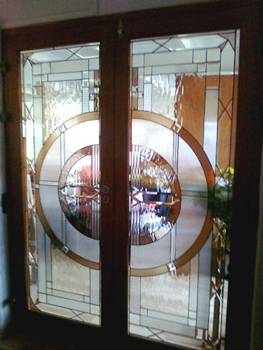 Art Deco Stained Glass Panels Version 6