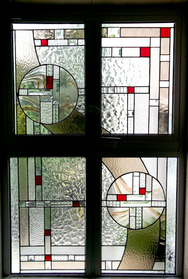 Art Deco Stained Glass Panels Version 7
