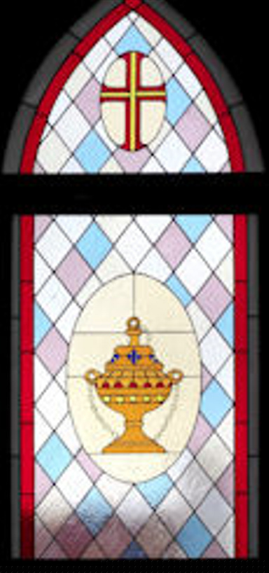 Church Stained Glass Panel Version 1