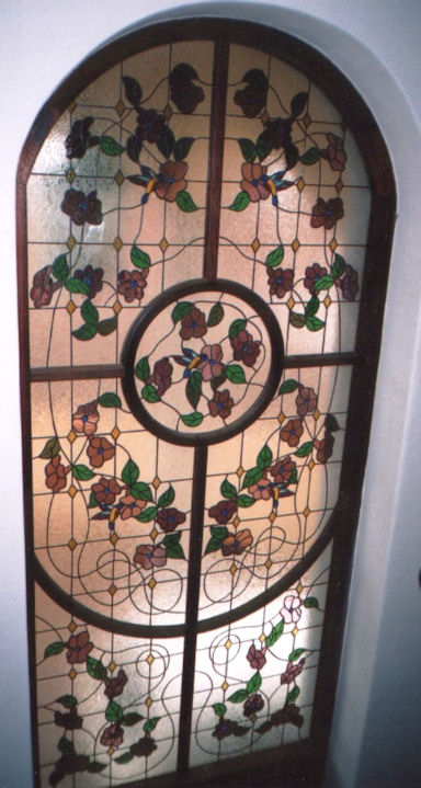 Floral Stained Glass Panels Version 1